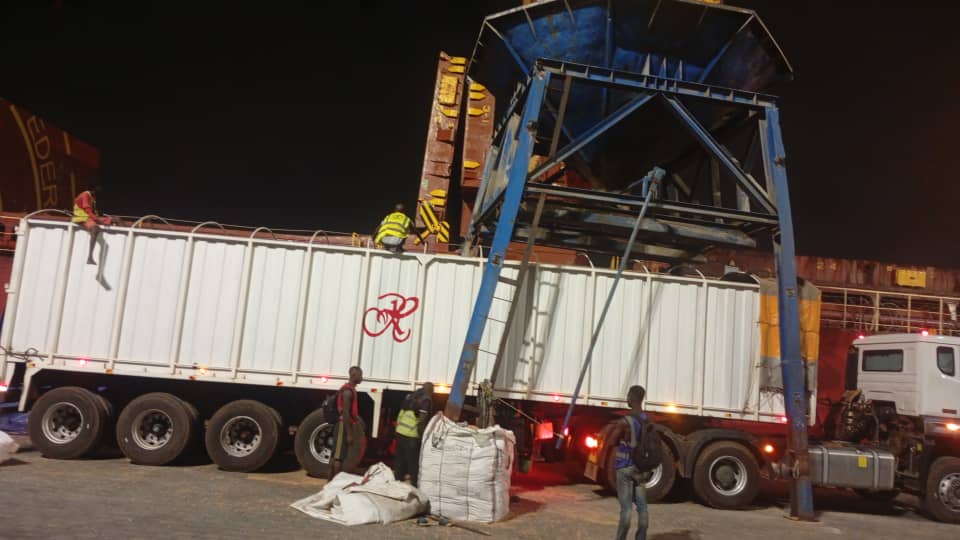 Dechargement de Blé